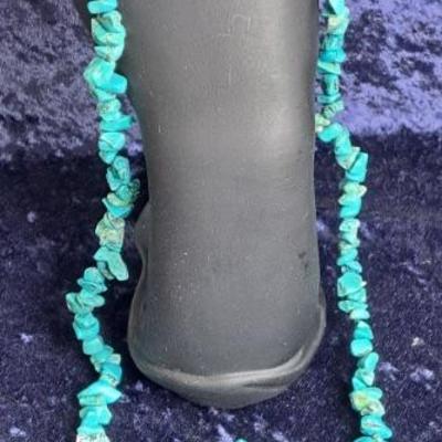 New! Turquoise Chip Strand 30 Inches Long