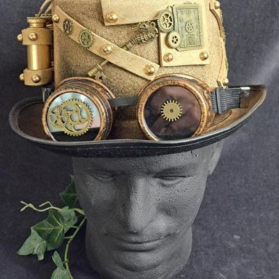 NWOT Awesome Steampunk Embellished Top Hat