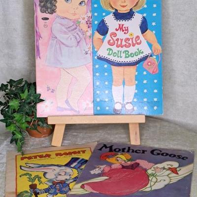 Vintage Story Books And Paperdolls