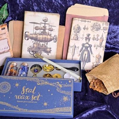 Steampunk Inspired Cards & Envelopes, Wax Seal Kit And Sticky Notes- All New!