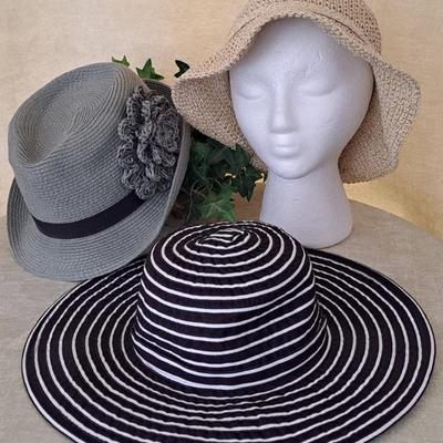 Trio Of Ladies' Summer Hats