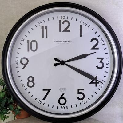 Large 20 Inch Diameter Retro Look Clock