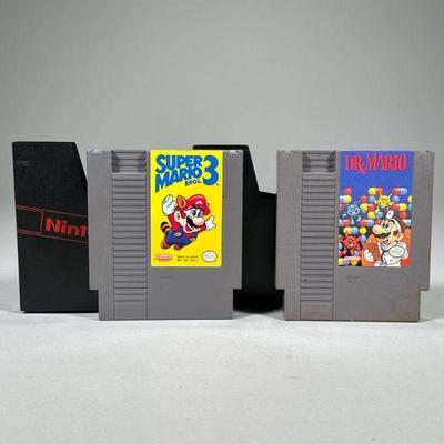 (2PC) SUPER MARIO NES GAMES | Two Nintendo Entertainment System games Including Super Mario Bros. 3 and Dr. Mario.

