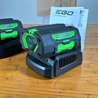 EGO 56 VOLT 5.0MAH BA2800T BATTERY + CHARGER (1 OF 2) | Includes a near-new battery and charger Model No. CH2100.

