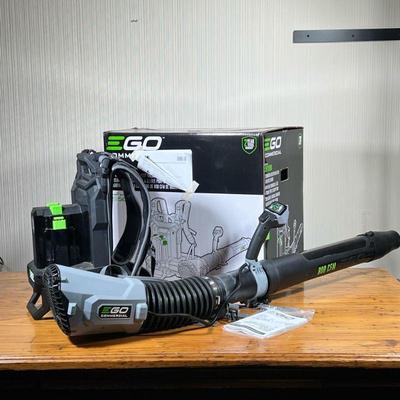 EGO COMMERCIAL BACKPACK BLOWER | LBPX8000 Ego Commercial 800 CFM Dual-port backpack blower. Batteries not included.

