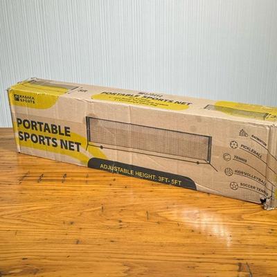 KASACA SPORTS PORTABLE SPORTS NET | Portable sports net with adjustable height from 3ft-5ft for badminton, pickleball, tennis, kids...