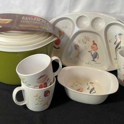 Melamine vintage dishes