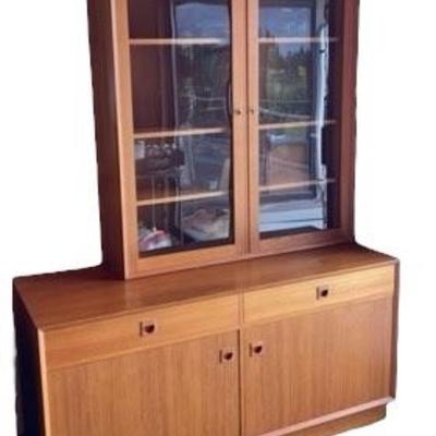 Made in Denmark sideboard buffet with glass display Cabinet