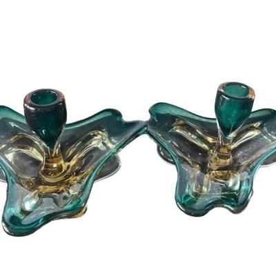 Mirano Glass Candleholders 