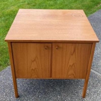 Mid Century solid furniture cabinet End Table 