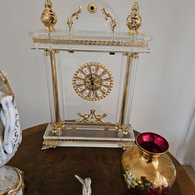 Lucite clock