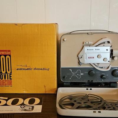 Vintage Kodak 8mm Brownie 500 Movie Projector