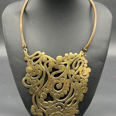 Vintage Bronze 14in Necklace