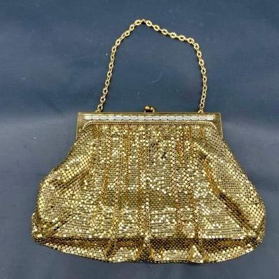 Whiting and Davis Gold Evening Bag