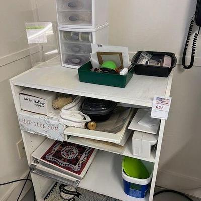 Cabinet with misc sewing items