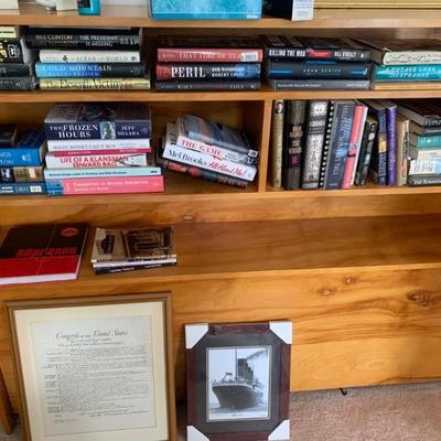 Lots of books throughout the house