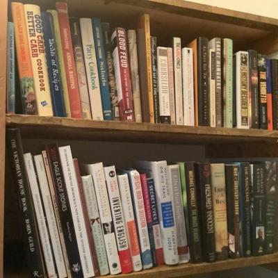 Books throughout the house