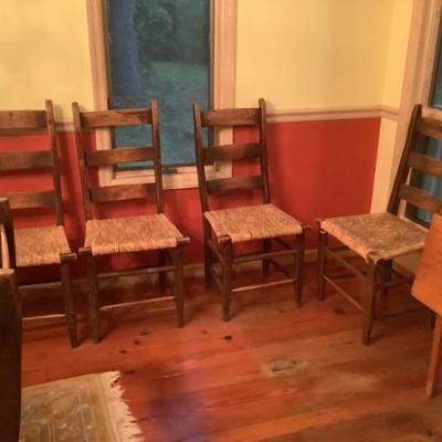 $150-4 ladder back chairs 