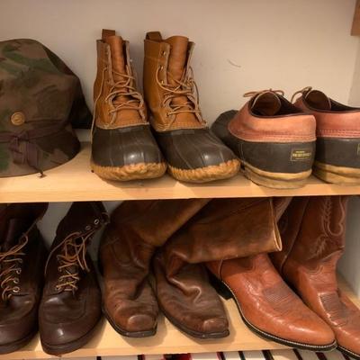 Men's shoes and hats