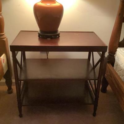 $55-3 tier wooden shelf 24