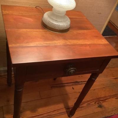$125-wooden end table, 1 drawer 28"H 21"L 18"depth
