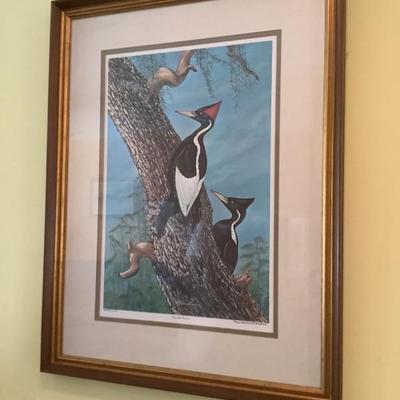 $250-Anne Worsham Richardson numbered-signed to Judge Sanders from Anne with message 34"H 27"W