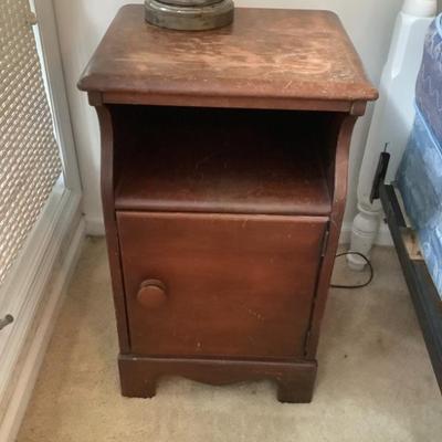 $48-wooden 1 door 27"H 16"L 14"depth
