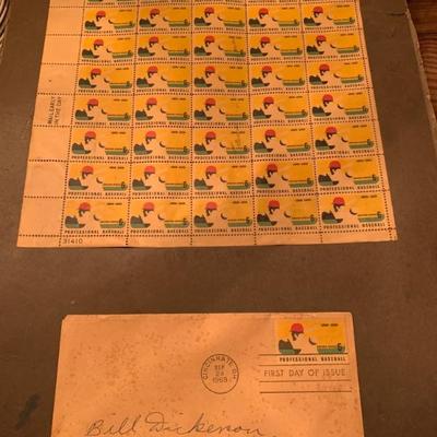 6-Cent Professional Baseball Commemorative Postage Stamp