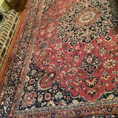 $795- hand woven rug 12'4