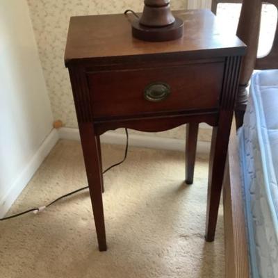 $55-wooden nightstand, dove tail, original hardware 27
