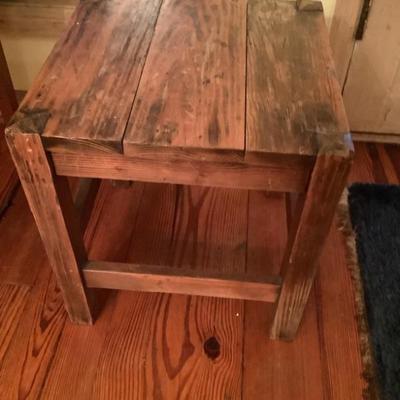 $55-wooden stool/side table 16