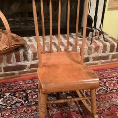 $40-wooden rocking chair 36"H 17"L 17"depth