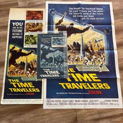 RARE Original 1964 "The Time Travelers" Movie Posters and Press Book