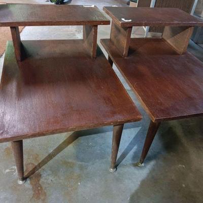 Midcentury modern end tables. 