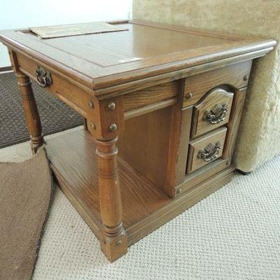 Vintage large end table, good for any sofa. 