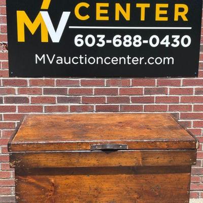 Large Wood Ice Chest