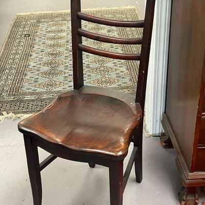 Ladder Rung Wood Chair