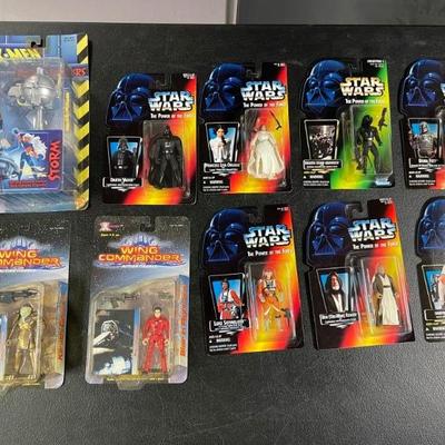10 Action Figures - Star Wars, Wing Commander, X-Men