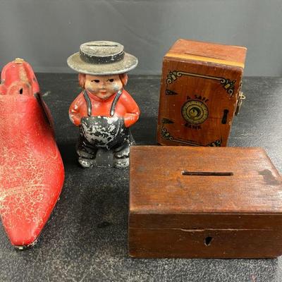 Banks - Cast Iron, wood, etc