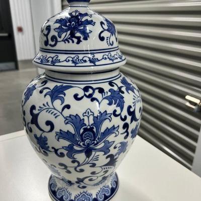 Blue & White Chinoiserie Ginger Jar