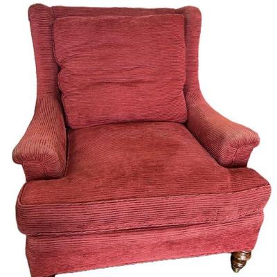The Wakefield Collection Ltd. Red Corduroy Armchair