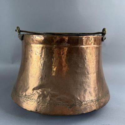 Lot 33 | Large Copper Hammered Bucket