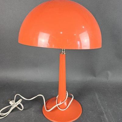 Lot 105 | Vintage Orange Mushroom Lamp