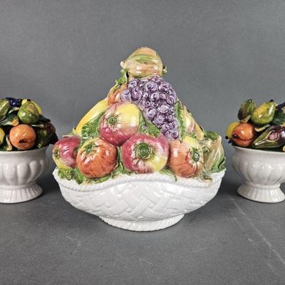 Lot 5 | Vintage Ceramic Fruit Art