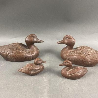 Lot 262 | Lot Of Handcrafted Wooden Ducks