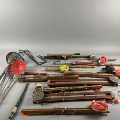 Lot 339 | Vintage Ice Fishing, Fishing Rods & More

