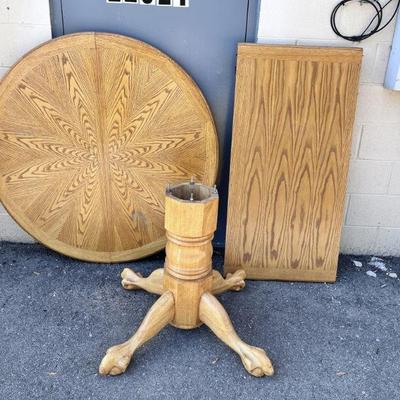 Lot 483 | Oak Pedestal Table

