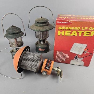 Lot 248 | Vintage Coleman Lanterns, Gas Heater & More!
