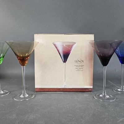 Lot 348 | Lenox Tuscany Seasons Collection Martini Glasses
