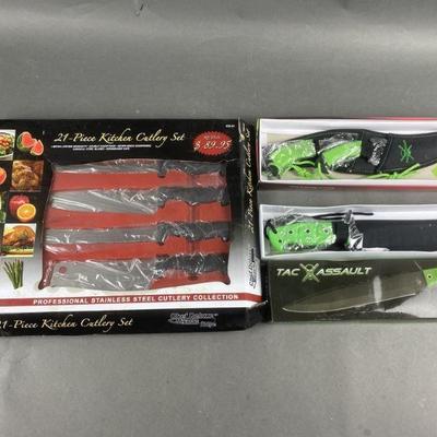 Lot 312 | New 21 Piece Kitchen Cutlery Set & More
